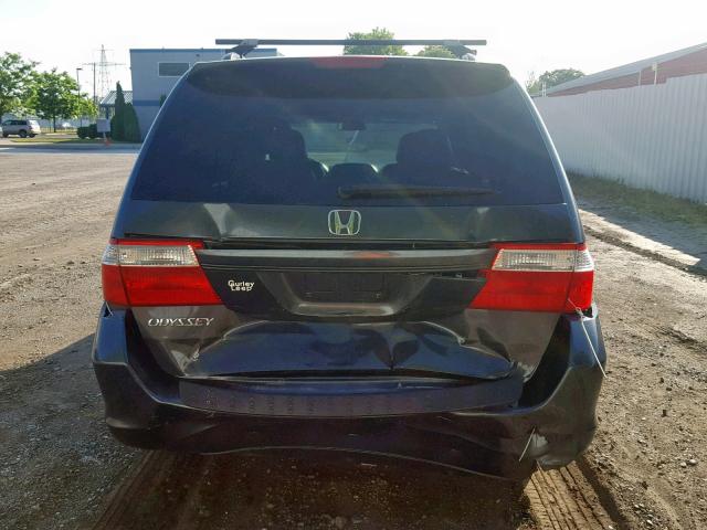 5FNRL38626B415162 - 2006 HONDA ODYSSEY EX GRAY photo 9