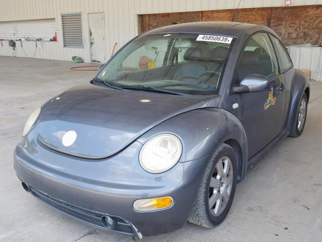 3VWCD21C73M424702 - 2003 VOLKSWAGEN NEW BEETLE ნაცრისფერი ფოტო 2