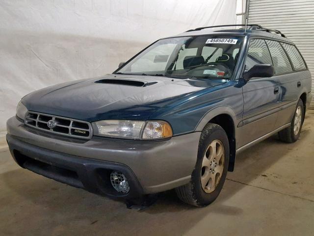 4S3BG6853X7604506 - 1999 SUBARU LEGACY OUT GREEN photo 2