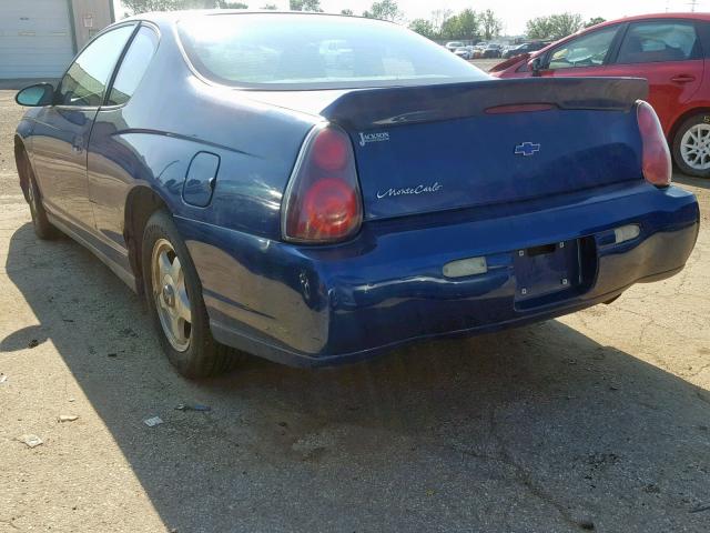 2G1WW12E259253513 - 2005 CHEVROLET MONTE CARL ლურჯი ფოტო 3