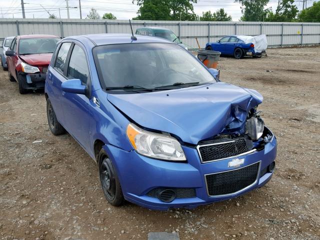 KL1TD66E49B612671 - 2009 CHEVROLET AVEO LS BLUE photo 1