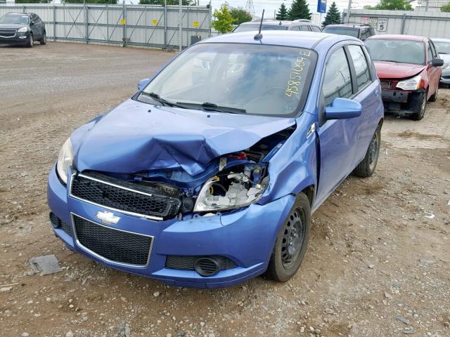 KL1TD66E49B612671 - 2009 CHEVROLET AVEO LS BLUE photo 2