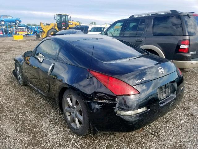 JN1AZ34D74T161638 - 2004 NISSAN 350Z COUPE BLACK photo 3