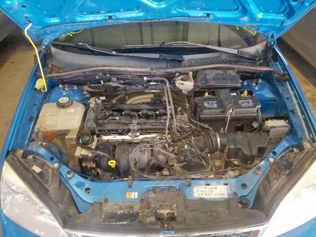 1FAFP34N17W184049 - 2007 FORD FOCUS ZX4 BLUE photo 7