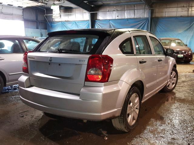 1B3HB48B97D352606 - 2007 DODGE CALIBER SX SILVER photo 4