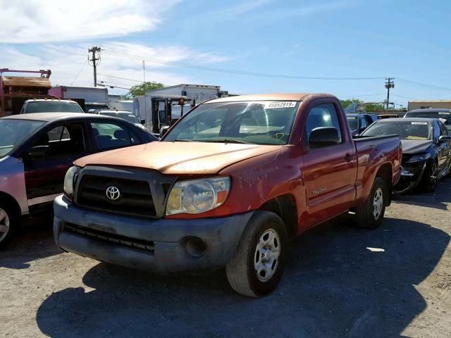 5TENX22N46Z196149 - 2006 TOYOTA TACOMA RED photo 2