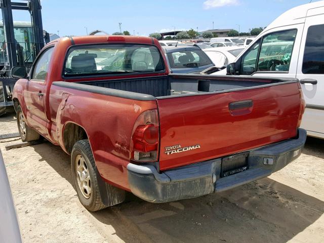 5TENX22N46Z196149 - 2006 TOYOTA TACOMA RED photo 3