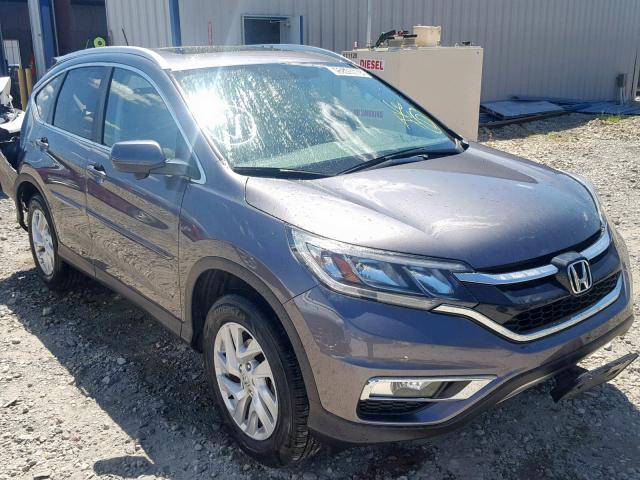 2HKRM4H74FH667525 - 2015 HONDA CR-V EXL GRAY photo 1