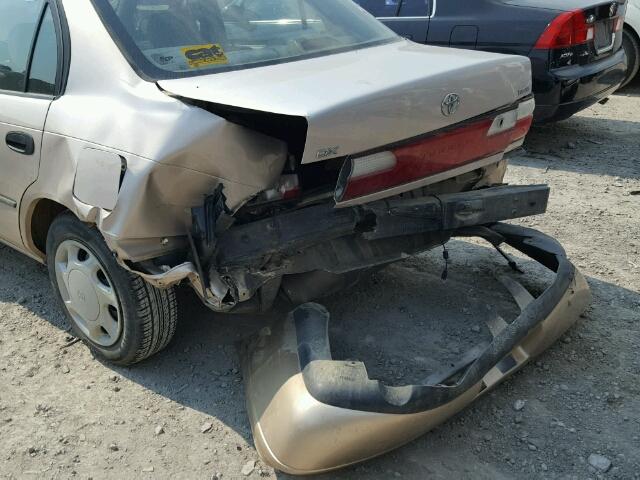 2T1BA05E9TC107066 - 1996 TOYOTA COROLLA DX GOLD photo 9