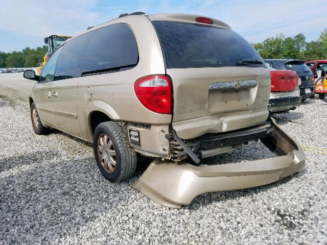 2A4GP54L77R166621 - 2007 CHRYSLER TOWN & COU GOLD photo 3