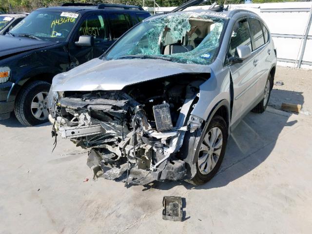 2HKRM3H77EH555245 - 2014 HONDA CR-V EXL SILVER photo 2