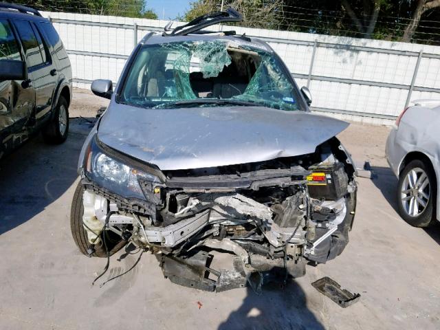 2HKRM3H77EH555245 - 2014 HONDA CR-V EXL SILVER photo 9