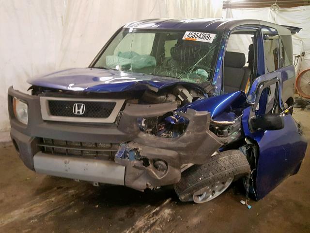 5J6YH276X5L016790 - 2005 HONDA ELEMENT EX BLUE photo 2