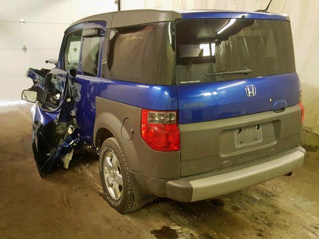 5J6YH276X5L016790 - 2005 HONDA ELEMENT EX BLUE photo 3