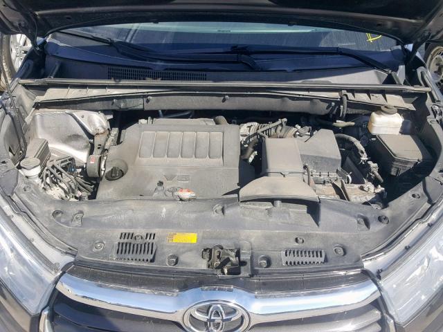 5TDZKRFH6GS121223 - 2016 TOYOTA HIGHLANDER GRAY photo 7