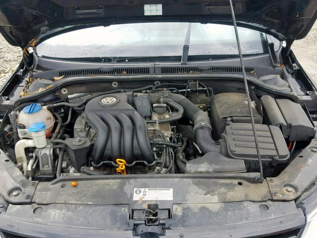 3VW2K7AJXBM393070 - 2011 VOLKSWAGEN JETTA BASE BLACK photo 7