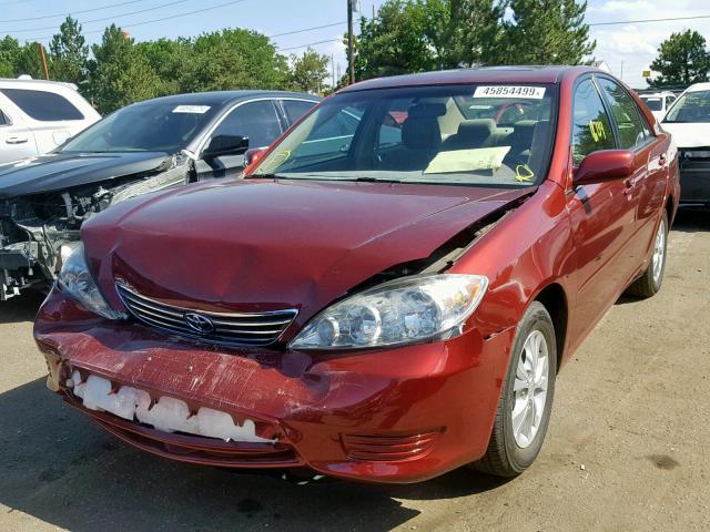 4T1BF30K85U108968 - 2005 TOYOTA CAMRY LE BURGUNDY photo 2