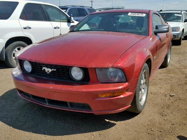 1ZVFT82H565255884 - 2006 FORD MUSTANG GT RED photo 2