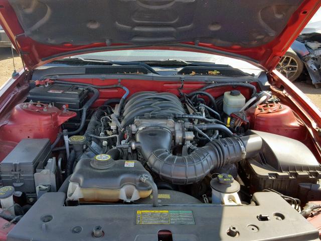 1ZVFT82H565255884 - 2006 FORD MUSTANG GT RED photo 7