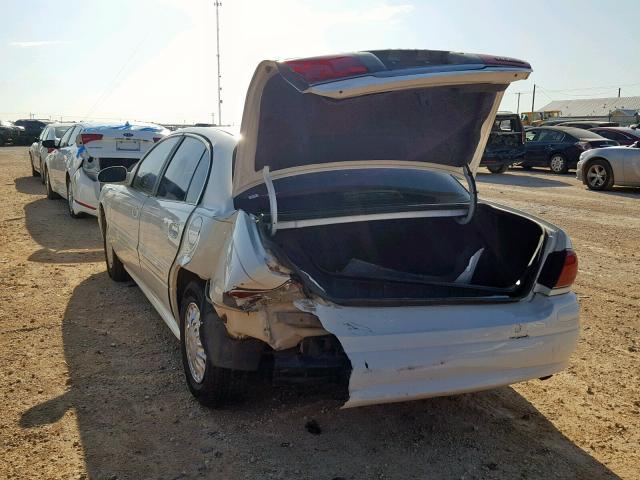 1G4HP54KX44173221 - 2004 BUICK LESABRE CU WHITE photo 3