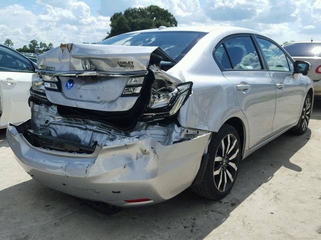 19XFB2F97FE080435 - 2015 HONDA CIVIC EXL SILVER photo 4