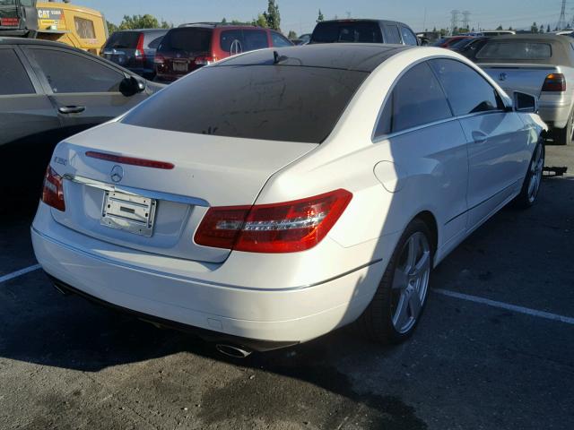 WDDKJ5KBXDF215539 - 2013 MERCEDES-BENZ E 350 WHITE photo 4