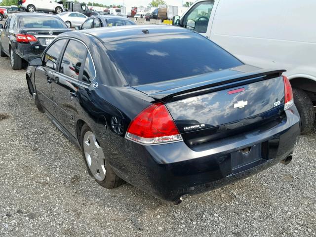 2G1WD57C591273098 - 2009 CHEVROLET IMPALA SS BLACK photo 3