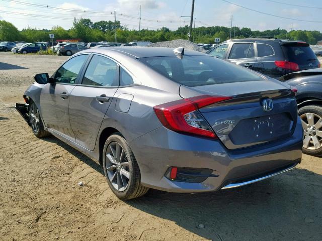 19XFC1F7XKE207467 - 2019 HONDA CIVIC EXL GRAY photo 3