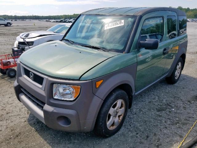 5J6YH28673L050407 - 2003 HONDA ELEMENT EX GREEN photo 2