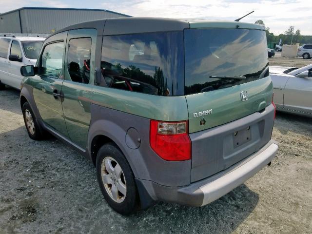 5J6YH28673L050407 - 2003 HONDA ELEMENT EX GREEN photo 3