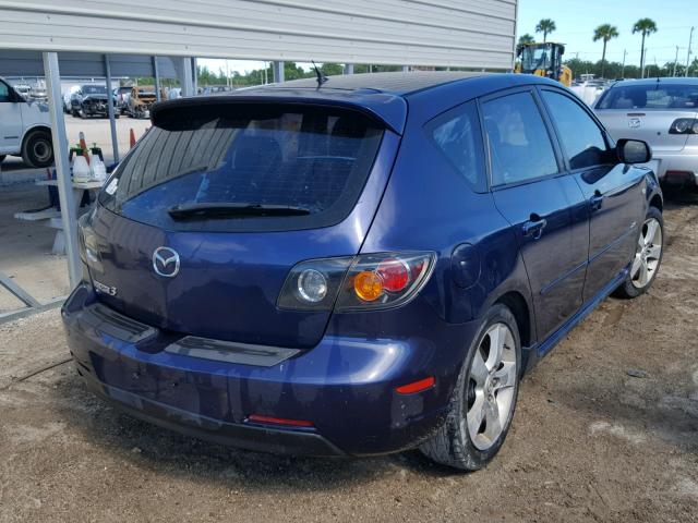 JM1BK343361417947 - 2006 MAZDA 3 HATCHBAC BLUE photo 4