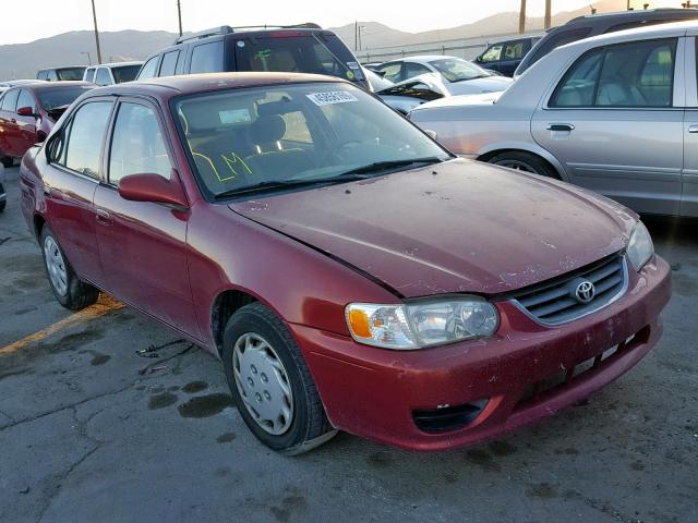 2T1BR12E21C428110 - 2001 TOYOTA COROLLA CE RED photo 1