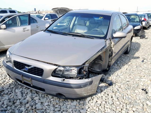 YV1RS61R522133940 - 2002 VOLVO S60 GOLD photo 2