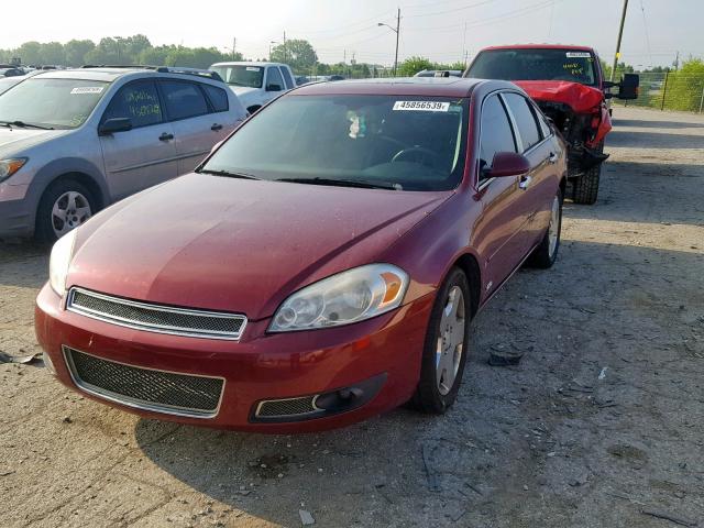 2G1WD58CX79298365 - 2007 CHEVROLET IMPALA SUP ბურგუნდია ფოტო 2