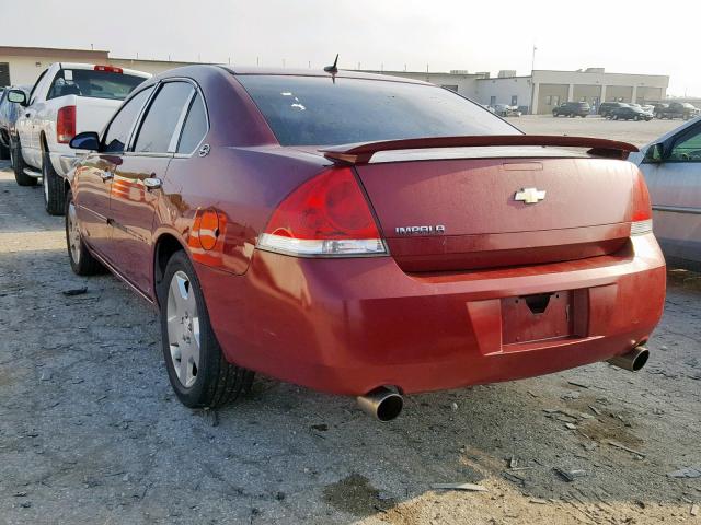 2G1WD58CX79298365 - 2007 CHEVROLET IMPALA SUP ბურგუნდია ფოტო 3