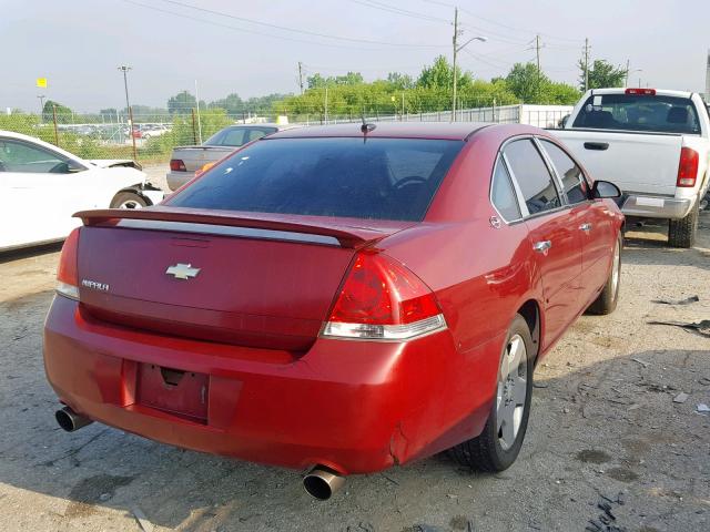 2G1WD58CX79298365 - 2007 CHEVROLET IMPALA SUP ბურგუნდია ფოტო 4
