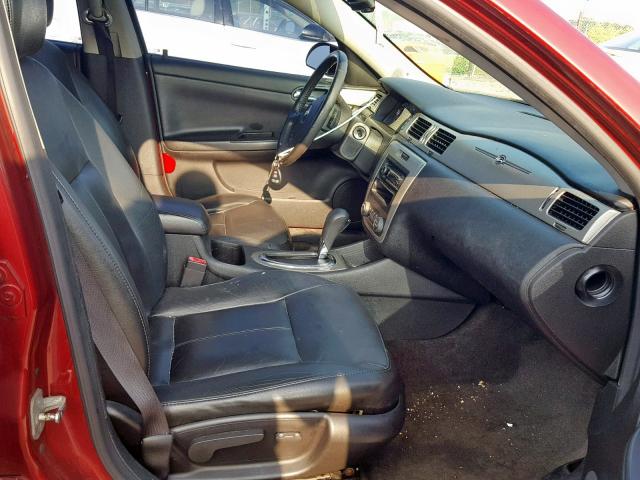 2G1WD58CX79298365 - 2007 CHEVROLET IMPALA SUP ბურგუნდია ფოტო 5