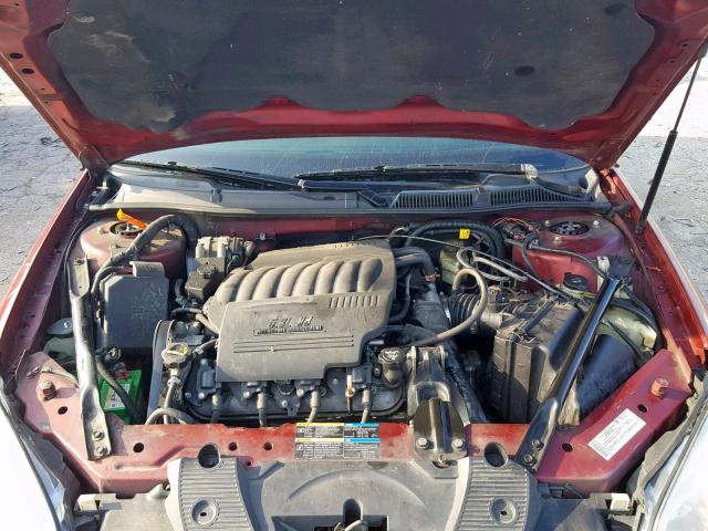 2G1WD58CX79298365 - 2007 CHEVROLET IMPALA SUP ბურგუნდია ფოტო 7
