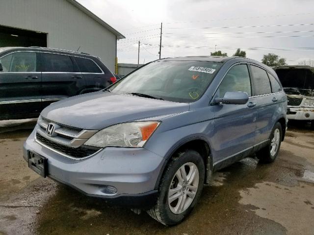 5J6RE4H78AL002056 - 2010 HONDA CR-V EXL GRAY photo 2