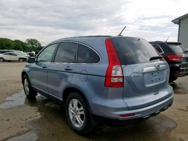 5J6RE4H78AL002056 - 2010 HONDA CR-V EXL GRAY photo 3