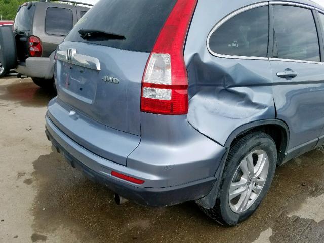 5J6RE4H78AL002056 - 2010 HONDA CR-V EXL GRAY photo 9