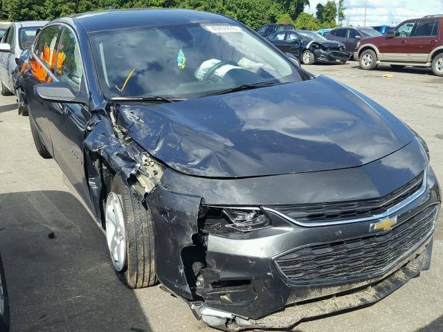 1G1ZB5ST9JF157670 - 2018 CHEVROLET MALIBU LS ნაცრისფერი ფოტო 1