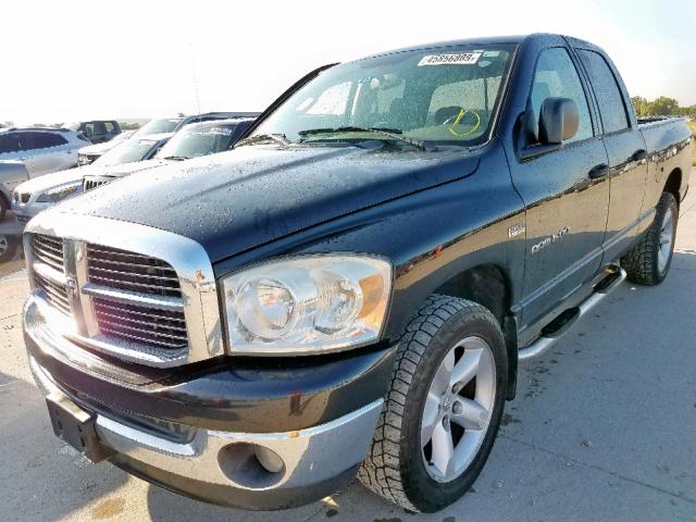 1D7HA18267S263920 - 2007 DODGE RAM 1500 S BLACK photo 2