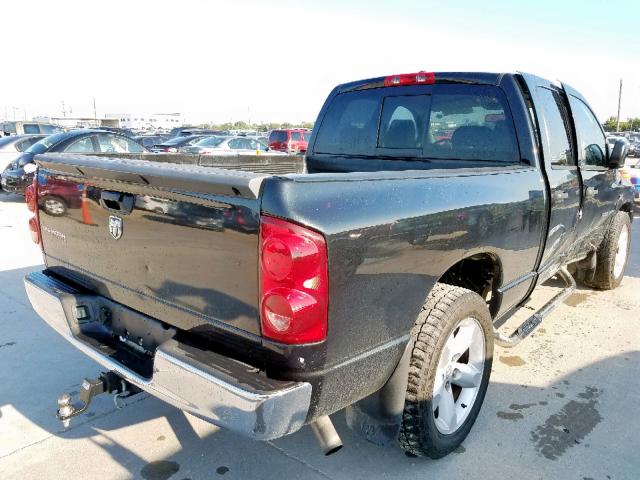 1D7HA18267S263920 - 2007 DODGE RAM 1500 S BLACK photo 4