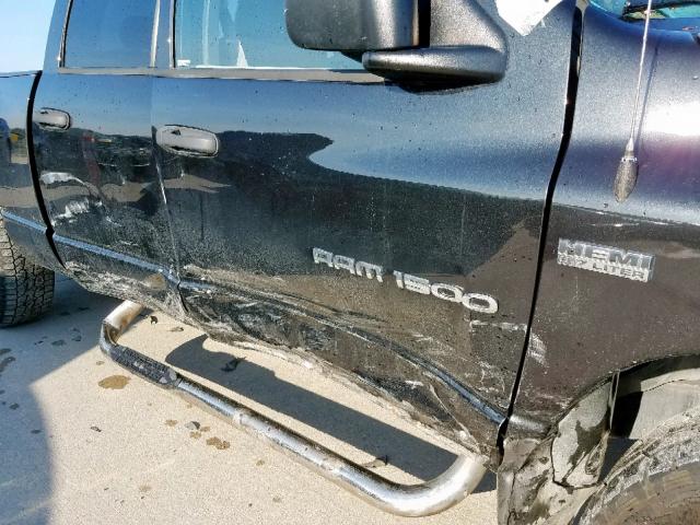 1D7HA18267S263920 - 2007 DODGE RAM 1500 S BLACK photo 9