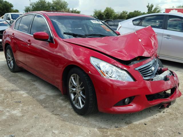 JN1CV6AP1CM627044 - 2012 INFINITI G37 BASE RED photo 1