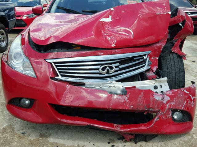 JN1CV6AP1CM627044 - 2012 INFINITI G37 BASE RED photo 9