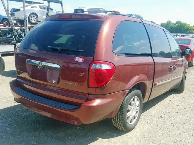 2A4GP54L37R273617 - 2007 CHRYSLER TOWN & COU RED photo 4