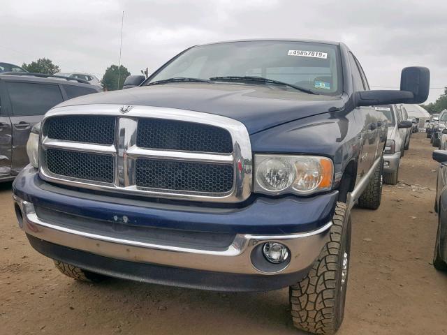 3D7KS28D45G748510 - 2005 DODGE RAM 2500 S Կապույտ լուսանկար 2