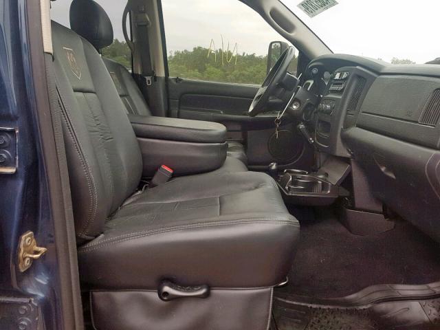 3D7KS28D45G748510 - 2005 DODGE RAM 2500 S Կապույտ լուսանկար 5